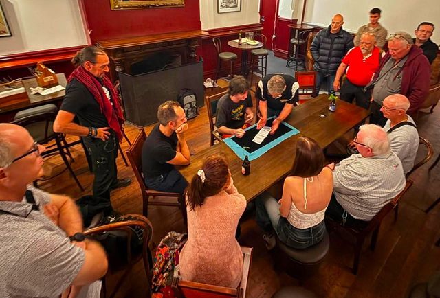 Newest member Krishna performing magic after the AGM in May 2026 (Western Wand caption)