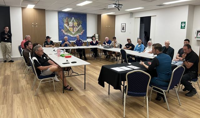 Members at the February 2026 meeting with the Stuart Lightbody lecture (Western Wand photo)